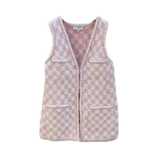 Chanel plain cotton vest size 38